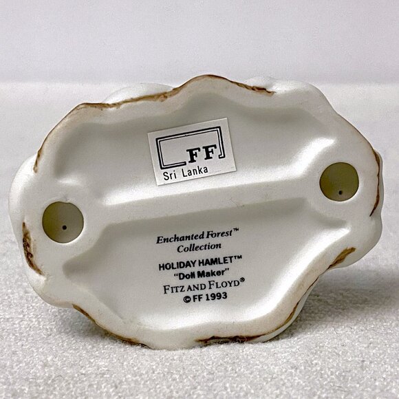 Fitz Floyd Holiday Hamlet Doll Maker Enchanted Forest 19/733 Making the Dress - Picture 6 of 6